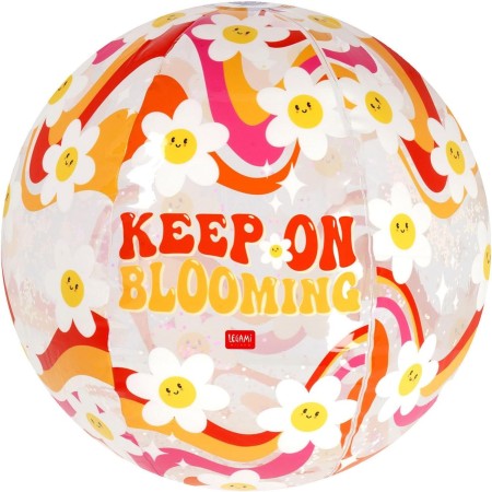 Legami Pelota Inflable Bola de Playa con Purpurina, Juventud Unisex