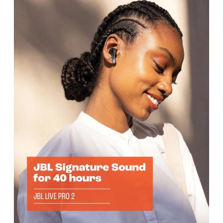 JBL Live Pro 2 TWS Auriculares In Ear Bluetooth con cancelación de ruido, 40h de batería, 6 micrófonos, control táctil,