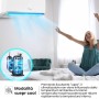 Hisense, Halo CBYR0906W Monosplit 9000BTU Enfriamiento y calefacción (2,6 kW/2,7 kW), temporizador 24 h, mando a distancia