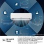 Hisense, Halo CBYR0906W Monosplit 9000BTU Enfriamiento y calefacción (2,6 kW/2,7 kW), temporizador 24 h, mando a distancia