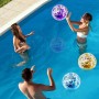 4PCS Glitter Pelota De Hinchable Beach, 40cm Transparente Pelotas De Playa Hinchable, Bolas Inflables De Agua Niños Adultos,