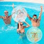 Quuylin Pelota de Playa Hinchable, 2 Piezas Destello Pelotas de Playa, 40cm Pelota Hinchable, Verano Pelotas de Playa Inflables