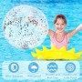 Quuylin Pelota de Playa Hinchable, 2 Piezas Destello Pelotas de Playa, 40cm Pelota Hinchable, Verano Pelotas de Playa Inflables