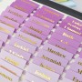 VANRA Tablillas bíblicas para mujeres, material para llevar un diario bíblico, 96 tablillas en total, para estudiar el Antiguo y