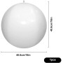 Riisoyu Pelota de Playa LED, IP68 Pelota de Playa Inflable con luz LED 16 Colores y 4 Modos Bola Brillante con Mando a Distancia