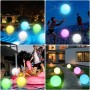 Riisoyu Pelota de Playa LED, IP68 Pelota de Playa Inflable con luz LED 16 Colores y 4 Modos Bola Brillante con Mando a Distancia