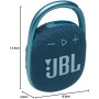 JBL Clip 4 Altavoz inalámbrico con Bluetooth, resistente al agua (IP67) y al polvo, con estilo llamativo y diseño portátil, 10h