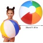 QEDBOJE 4 Piezas Pelota de Playa Inflable Gigante, Pelotas Hinchables de Colores Arcoíris, para Piscina y Playa, Ideal para