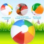 QEDBOJE 4 Piezas Pelota de Playa Inflable Gigante, Pelotas Hinchables de Colores Arcoíris, para Piscina y Playa, Ideal para