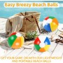Zikenis 6 pezzi di palloni da spiaggia gonfiabili da 12"/32 cm di diametro,palloni da spiaggia colorati,Pelotas de Agua para