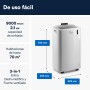 De'Longhi Pinguino PAC EX93 Extreme Aire Acondicionado Portátil Silencioso con Tecnología Arctic Whisper Extreme, 9.400 BTU/h,