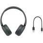Sony WH-CH520 Bluetooth inalámbrico en la Oreja con micrófono para Llamadas telefónicas, Negro