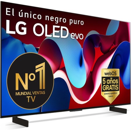 LG OLED42C44LA, 42", OLED 4K, Serie C4, 3840x2160, Smart TV, WebOS24, Procesador a9, Dolby Vision, Dolby Atmos, TV Gaming, VRR