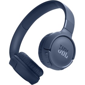 JBL Auriculares Tune 520 BT, inálambricos por Bluetooth, 57 horas de reproducción con JBL Pure Bass, plegables, azul