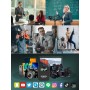 SYNCO Micrófono Inalambrico Solapa, G2A2 Mega Micrófono Lavalier 2.4Ghz 200m Compatible con Cámara DSLR Móviles, Grabación