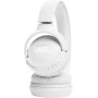 JBL Auriculares Tune 520 BT, inálambricos por Bluetooth, 57 horas de reproducción con JBL Pure Bass, plegables, blanco