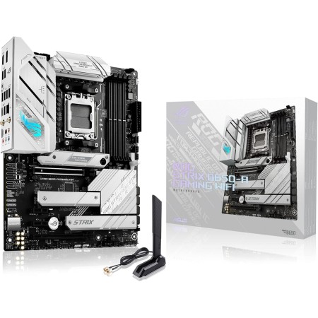 ASUS ROG Strix B650E-I Gaming WiFi - Placa Base AMD Ryzen AM5 Mini-ITX (VRM de 10 + 2 Fases, DDR5, Dos Ranuras M.2, PCIe 5.0,
