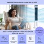 Klarstein Climatizador Portatil Frio 5 en 1 Ionizador, Mini Enfriador de Aire, Silencioso Modo Noche, Mando a Distancia,