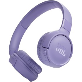 JBL Auriculares Tune 520 BT, inálambricos por Bluetooth, 57 horas de reproducción con JBL Pure Bass, plegables, morado