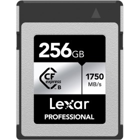 Lexar Professional Silver Series 256 GB Tarjeta CFexpress Tipo B, Tarjeta CFe Lectura de hasta 1750 MB/s, Adopta PCIe Gen3x2,