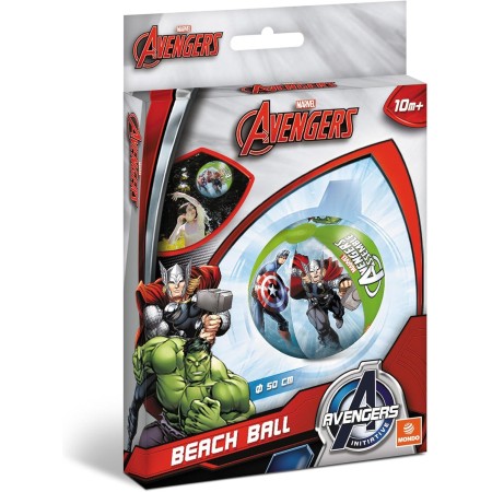 Mondo Toys - AVENGERS Beach Ball - Balón de playa y agua – Pelota Hinchable ø 50 cm - Ideal para niño/niña - 16305