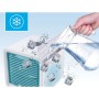 BEPER P206RAF200 Enfriador de Aire Pequeño - Aire Acondicionado Portatil, Humidificador, Purificador con Luz Led de 7 Colores