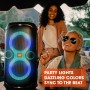 JBL PartyBox 110 Altavoz con Bluetooth portátil con efectos de luces para fiestas, IPX4 a prueba de salpicaduras, 12 horas de