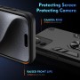 ILING Funda para Realme 14X 5G / Realme C75 4G, Ultradelgado Mate Armor Carcasa con 360 Anillo Soporte Dura PC y Silicona TPU