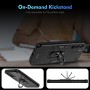 ILING Funda para Realme 14X 5G / Realme C75 4G, Ultradelgado Mate Armor Carcasa con 360 Anillo Soporte Dura PC y Silicona TPU