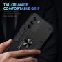 ILING Funda para Realme 14X 5G / Realme C75 4G, Ultradelgado Mate Armor Carcasa con 360 Anillo Soporte Dura PC y Silicona TPU