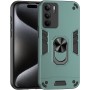 ILING Funda para Realme 14X 5G / Realme C75 4G, Ultradelgado Mate Armor Carcasa con 360 Anillo Soporte Dura PC y Silicona TPU