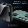 ILING Funda para Realme 14X 5G / Realme C75 4G, Ultradelgado Mate Armor Carcasa con 360 Anillo Soporte Dura PC y Silicona TPU