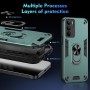 ILING Funda para Realme 14X 5G / Realme C75 4G, Ultradelgado Mate Armor Carcasa con 360 Anillo Soporte Dura PC y Silicona TPU
