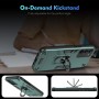 ILING Funda para Realme 14X 5G / Realme C75 4G, Ultradelgado Mate Armor Carcasa con 360 Anillo Soporte Dura PC y Silicona TPU
