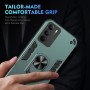 ILING Funda para Realme 14X 5G / Realme C75 4G, Ultradelgado Mate Armor Carcasa con 360 Anillo Soporte Dura PC y Silicona TPU