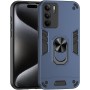 ILING Funda para Realme 14X 5G / Realme C75 4G, Ultradelgado Mate Armor Carcasa con 360 Anillo Soporte Dura PC y Silicona TPU