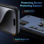ILING Funda para Realme 14X 5G / Realme C75 4G, Ultradelgado Mate Armor Carcasa con 360 Anillo Soporte Dura PC y Silicona TPU
