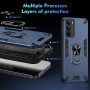 ILING Funda para Realme 14X 5G / Realme C75 4G, Ultradelgado Mate Armor Carcasa con 360 Anillo Soporte Dura PC y Silicona TPU