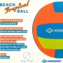 Schildkröt Balón de Voleibol de Playa Tropical, en Neopreno, Tamaño 5, Ø 21 cm, Superficie Textil Antideslizante, Resistente al
