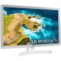 LG 24TQ510S-WZ - Monitor TV de 24'' HD, amplio ángulo de visión, LED Profundidad de Color, Smart TV WebOS22, Color Blanco