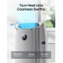 DREO Aire Acondicionado Portátil de 10000 BTU para Habitación, Refrigeración sin Drenaje, Silencioso, Control por
