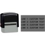 Sellos de goma personalizables (38 x 14mm- 3 líneas)- personalizables Sello autoentintable- Volver sello de dirección