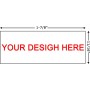 Sellos de goma personalizables (38 x 14mm- 3 líneas)- personalizables Sello autoentintable- Volver sello de dirección