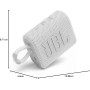 JBL GO 3 Altavoz inalámbrico portátil con Bluetooth, resistente al agua y al polvo (IP67), hasta 5h de reproducción con sonido