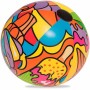 BESTWAY 31044 - Pelota de Playa Hinchable Diseño Pop Art Multicolor 63 cm aprox. Vinilo Resistente Probado con Válvula de