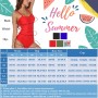 heekpek Traje de Baño Una Pieza para Mujer Bañadores Mujer Reductores Cuello en V Pliegues Bañador Bikini Retro