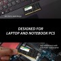 Silicon Power DDR4 8GB 3200MHz (PC4-25600) CL22 SODIMM 260-Pin 1.2V Non-ECC Laptop RAM Notebook Computer Memory