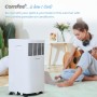 Comfee Aire Acondicionado Portátil Silencioso, 5000BTU/1200 Frigorías, 3 en 1, Bajo Consumo, Refrigeración, ventilación y