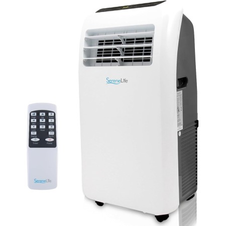 SereneLife Aire Acondicionado Portátil, 12.000 BTU, Móvil, Calefactor, Silencioso, Deshumidificador, Ventilador, Kit Escape