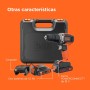BLACK+DECKER Taladro percutor inalámbrico de 18V y 2 velocidades con dos baterías de 1,5Ah y cargador de 400mA, par de 45Nm, luz